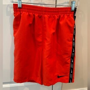 Nike boys youth XL swim suit with front tie, mesh liner and side pockets